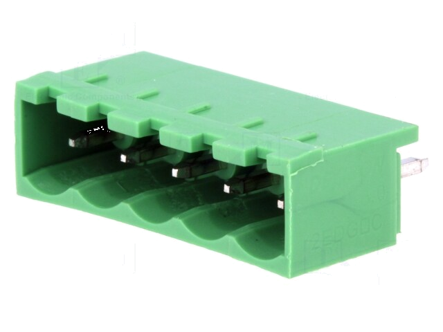Ontkoppelbare terminal strip; 5mm; banen: 5; recht; contact; THT Ontkoppelbare terminal strip; 5mm; banen: 5; recht; contact; THT